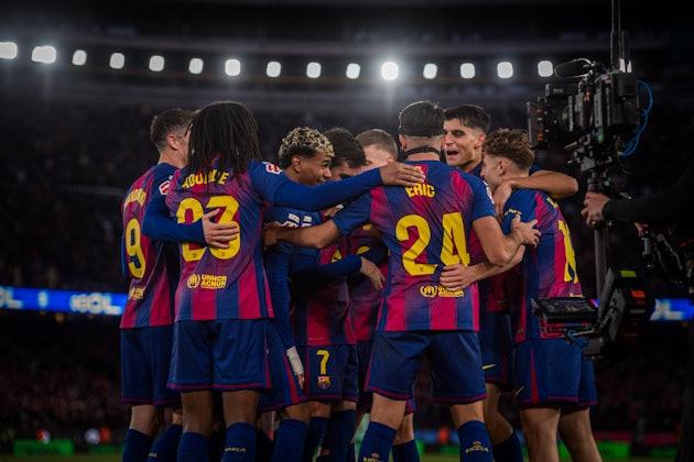 Partita di calcio del Barcellona